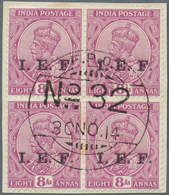 22092 Ägypten: 1860-1918: Eight Covers And Block Of Four, I.e. 1860 Stampless Cover From Cairo To Bombay V - 1915-1921 Brits Protectoraat