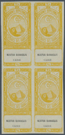 22138 Ägypten - Besonderheiten: 1890s, FISCALS "Cigarette Stamps", Collection Of 18 Different Blocks Of Fo - Andere & Zonder Classificatie