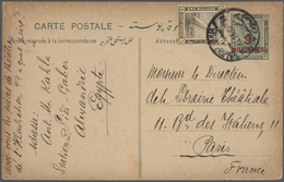 22143 Ägypten - Ganzsachen: 1890's-1950's: Group Of 22 Postal Stationery Items Used, With Good Cards Like - Autres & Non Classés