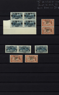 22162 Alawiten-Gebiet: 1925, Mint Assortment Incl. 150 Copies Maury No. 22h (inverted Overprint) Within Un - Storia Postale