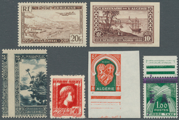 22166 Algerien: 1924/1985 (ca.), Accumulation In Box With Many Complete Sets And Several Better Issues Inc - Algerije (1962-...)