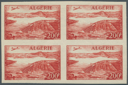 22172 Algerien: 1930/1958 (ca.), Mint Accumulation Of Apprx. 24o IMPERFORATE Stamps Incl. Better Items, Bl - Algérie (1962-...)