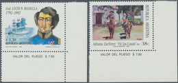 22193 Argentinien: 1992/1993, Accumulation Of Thematic Stamps Incl. 1992 Anniversaries (Mi. 2135/37, 600 S - Sonstige & Ohne Zuordnung