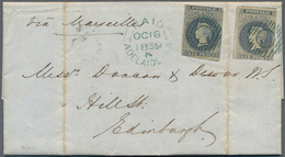 22206 Australische Staaten: 1859-74, Four Letters/covers From NEW SOUTH WALES (1860 From Stroud To London - Sammlungen