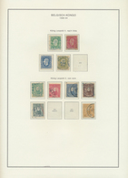 22256 Belgisch-Kongo: 1886/1960, Mainly Used Collection On Lighthouse Album Pages, From Early Issues, 10fr - Altri & Non Classificati