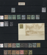 22265 Benin: 1890/1900, Mainly Used Collection Incl. A Selection Of Overprints (not Signed), Both Series " - Bénin – Dahomey (1960-...)