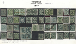 22273 Bolivien: 1867/1868, CONDOR ISSUES, Specialised Collection Of Apprx. 1.460 Stamps Arranged On Album - Bolivien