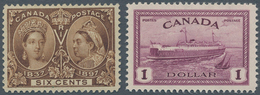 22346 Canada: 1897/1957, Canada/Newfoundland, Specialised Mint Assortment Incl. 1897 Jubilee 6c. Brown, Se - Altri & Non Classificati