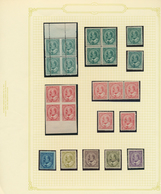 22350 Canada: 1903/1908, A Petty Mint Collection Of The KEVII Definitives, Some Gum Disturbances But All S - Andere & Zonder Classificatie