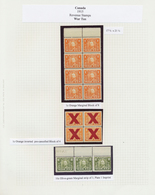 22361 Canada - Besonderheiten: 1915/1940 (ca.): An Extremely Attractive Collection Of Mostly KGV Sets, Blo - Otros & Sin Clasificación