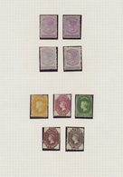 22363 Ceylon / Sri Lanka: 1864/1870, Petty Mint Collection Of Nine QV Stamps On Album Page, Incl. Four Cop - Sri Lanka (Ceylan) (1948-...)