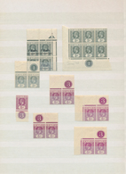 22368 Ceylon / Sri Lanka: 1912/1932, KGV, Mint Assortment Of 49 Plate Numbers, Almost Exclusively Unmounte - Sri Lanka (Ceilán) (1948-...)