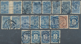 22390 China: 1899/1926 (ca.), Mostly Bisected Bilingual Postmark On Coiling Dragons To Junks (137) Plus On - Otros & Sin Clasificación