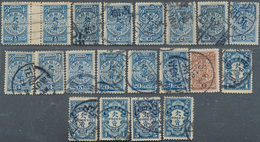 22390 China: 1899/1926 (ca.), Mostly Bisected Bilingual Postmark On Coiling Dragons To Junks (137) Plus On - Autres & Non Classés