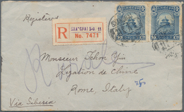 22399 China: 1923/38, Covers (4 Inc. 1/2 S. Martyr On Nanking Local Cover With Boxed 1934 Commemorative Pm - Otros & Sin Clasificación