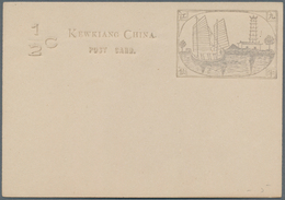 22410 China - Ganzsachen: Local Posts, Mint Stationery, Kewking Card 1/2 C. (7, Shades), Chinkiang Card 1 - Postales