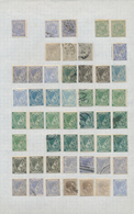 22481 Cuba: 1855/1980 (ca.), Cuba/Puerto Rico, Used And Mint Collection/accumulation On Leaves/stockpages, - Altri & Non Classificati