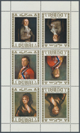 22549 Dubai: 1967, Goya Paintings, 170 Se-tenant Tête-bêche Sheets Unmounted Mint. Michel Nos. 292/94, 2.8 - Dubai