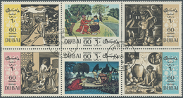 22550 Dubai: 1967, Omar Khayyam (Arabian Philosopher And Poet) Complete Set Showing Persian And Arab Minia - Dubai