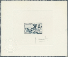 22560 Elfenbeinküste: 1964/1976 (approx). Collection Of 10 Different Epreuves D'artiste Signée Showing Var - Briefe U. Dokumente