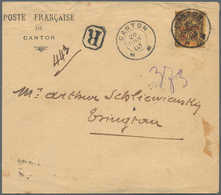 22581 Französisch-Indochina - Postämter In Südchina: 1902/1909, Assortment Of 32 Covers/cards Bearing Fran - Altri & Non Classificati