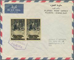 22606 Fudschaira / Fujeira: 1966/1970, Group Of 23 Commercial Airmail Covers From Fujeira Post Office To U - Fujeira