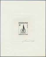 22618 Gabun: 1965/1983 (approx). Collection Of 10 Different Epreuves D'artiste Signée Showing Various Topi - Autres & Non Classés