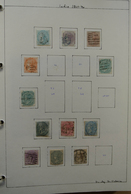 22686 Indien: 1854-1976. Used Collection India 1854-1976 In Blanc Album, Including Much Better Classic Mat - Autres & Non Classés