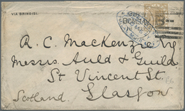 22701 Indien: 1859-1883 FORWARDED MAIL: Seven Covers/part Covers From India To Great Britain Or Inland All - Sonstige & Ohne Zuordnung