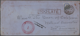 22718 Indien: 1914/15, Scarce Lot Of Ca. 42 Envelopes (few Front Sides) Sent To USA, All With Mainly Diffe - Altri & Non Classificati