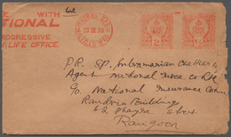 22739 Indien - Stempel: 1935 - 1958, Ca. 60 Absenderfreistempler (AFS) Aus Verschiedenen Städten Und Versc - Andere & Zonder Classificatie