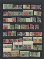 22792 Irak: 1918/1960 (ca.), Mint Assortment Incl. Officials, Several Units, 1st Issue 14 Values And Offic - Irak