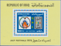 22800 Irak: 1977/1982 (ca.), Accumulation With Approx. 3.500 IMPERFORATE Stamps With Many Complete Sets Al - Iraq