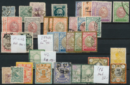 22809 Iran: 1880/1930 (ca.), Used Assortment On Stockcard And In Small Stockbook, Some Better Values Noted - Iran