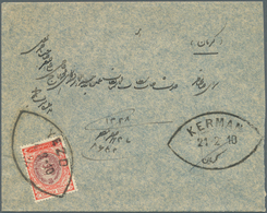 22823 Iran: 1910-20 Ca., 10 Covers Franked With Coat-of-arms Issue, Different Postmarks And Destinations, - Iran