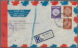 22849 Israel: 1948/1965, Holding Of Apprx. 280 Entires With Commercial Mail And Philatelic Covers, Main Va - Sonstige & Ohne Zuordnung