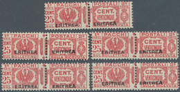 22874 Italienisch-Eritrea - Paketmarken: 1935, Italy Parcel Stamp 25c. Carmine-rose With Black Opt. 'ERITR - Altri & Non Classificati