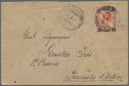 22879 Italienisch-Somaliland: 1925 From, Lot With 17 Covers/cards, Comprising Airmail Covers, A Franked Re - Somalie