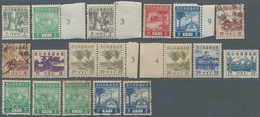 22940 Japanische Besetzung  WK II - Malaya: Japanese Stamps Used In Malaya, 1942/45: 30 Copies Inc. On Pie - Maleisië (1964-...)