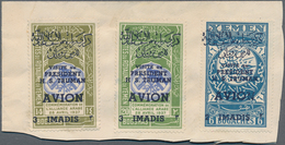 23012 Jemen: 1948 Group Of 24 Unissued Stamps, 13 Of Them Optd. "ROI IMAM AHMED-1948" Incl. 10 For Airmail - Jemen