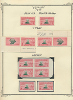 23017 Jemen: 1949, 75th Anniversary Of UPU, Specialised Collection Of Nearly 170 Stamps On Written Up Albu - Yémen