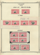 23017 Jemen: 1949, 75th Anniversary Of UPU, Specialised Collection Of Nearly 170 Stamps On Written Up Albu - Jemen