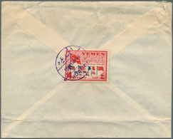 23020 Jemen: 1950/1965 (ca.), Assortment Of 55 Covers, Apparently Mainly Commercial Mail (postal Wear/impe - Yémen