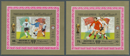 23119 Jemen: 1980, WINNERS Of Football World Championship Argentina Set Of Eight Different Imperforate Spe - Yémen