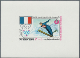 23187 Jemen - Königreich: 1968, Winter OLYMPICS 1924-1968 'National Flags And Venues' Complete Set Of 11 D - Jemen