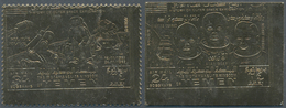 23216 Jemen - Königreich: 1969/1970, Space GOLD/SILVER ISSUES, U/m Assortment Of Eight Stamps And 33 Souve - Yémen