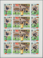 23264 Jemen - Königreich: 1970, Winners Of The Football World Championship Mexico Se-tenant Set Of Three I - Yémen