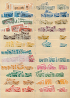 23286 Jordanien: 1925/1955 (ca.), Mint And Used Accumulation On Stocksheets, Incl. Overprints, Postage Due - Jordanie