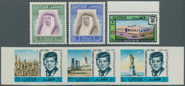 23330 Katar / Qatar: 1965/1996 (ca.), Accumulation In Album With Many Complete Sets Incl. Better Issues, I - Qatar