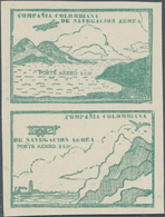 23343 Kolumbien - Ausgaben Der Compania Colombiana De Navegacion Aérea: 1920, Monocoloured Issue In New Ty - Colombie